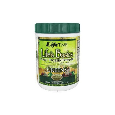 Life Time Life Basic Plant Protein Greens Powder LifeTime 20.5 oz Powder