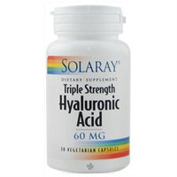 Solaray Triple Strength Hyaluronic Acid - 60 mg - 30 Vegetarian Capsules