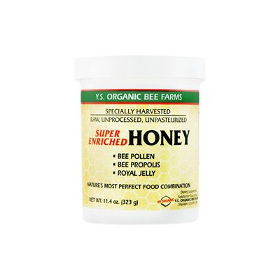 YS Royal Jelly/Honey Bee Super Enriched Honey - 11.4 Ounces Gel - Bee Products