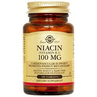 Solgar - Niacin Vitamin B3 100 mg. - 100 Tablets