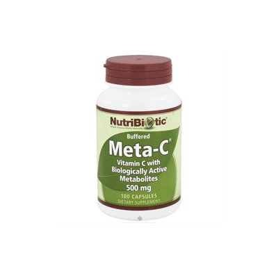 Nutribiotic - Meta-C Buffered Vitamin C with Biologically Active Metabolites 500 mg. - 100 Capsules