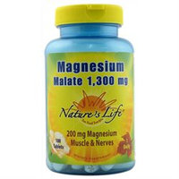 Nature's Life Magnesium Malate - 1300 mg - 100 Tablets