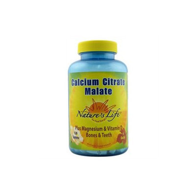 Nature's Life Calcium Citrate and Malate - 120 Tablets