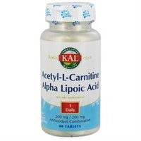 Kal - Acetyl-L-Carnitine & Alpha Lipoic Acid - 60 Tablets