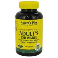 Nature's Plus Adult's Chewable Multi-Vitamin and Mineral Natural Pineapple - 90 Tablets