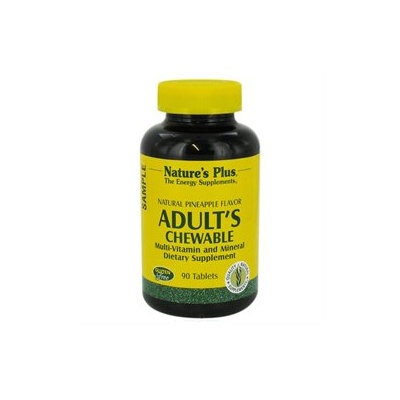 Nature's Plus Adult's Chewable Multi-Vitamin and Mineral Natural Pineapple - 90 Tablets