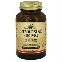 Solgar L-Tyrosine - 500 mg - 50 Vegetable Capsules