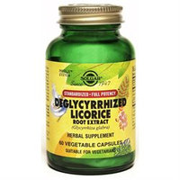 Solgar - Deglycyrrhized Licorice Root Extract - 60 Vegetarian Capsules