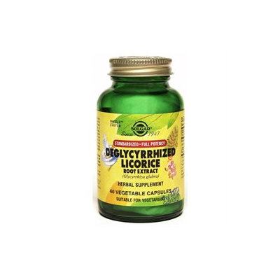 Solgar - Deglycyrrhized Licorice Root Extract - 60 Vegetarian Capsules