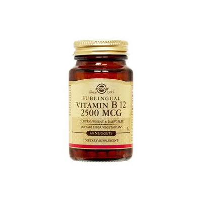 Solgar - Megasorb Vitamin B12 Sublingual 2500 mcg. - 60 Nuggets