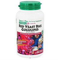 Nature's Plus - Herbal Actives Red Yeast Rice/Gugulipid Complex 450 mg. - 120 Vegetarian Capsules