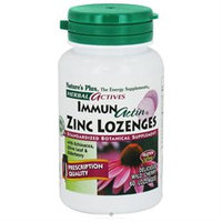 Nature's Plus - Herbal Actives ImmunActin Zinc Lozenges - 60 Lozenges