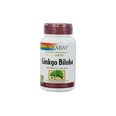 Solaray Ginkgo Biloba Extract - 60 mg - 60 Vegetarian Capsules