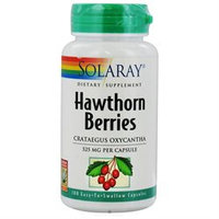 Solaray Hawthorn Berries - 525 mg - 100 Capsules