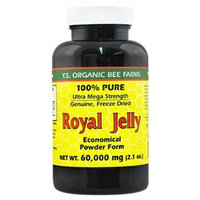 YS Royal Jelly/Honey Bee 100% Pure Freeze Dried R.Y 60000MG - 2 Ounces Powder - Bee Products
