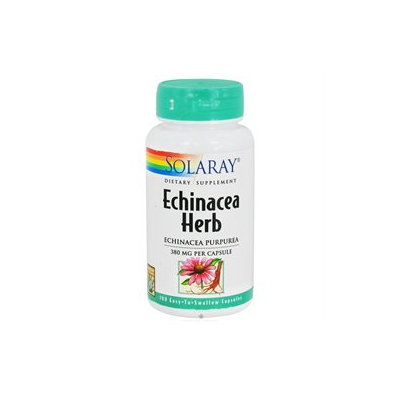 Solaray - Echinacea Herb Echinacea Purpurea 380 mg. - 100 Capsules