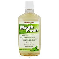 NutriBiotic Mouth Fresh Mouthwash Peppermint - 16 fl oz