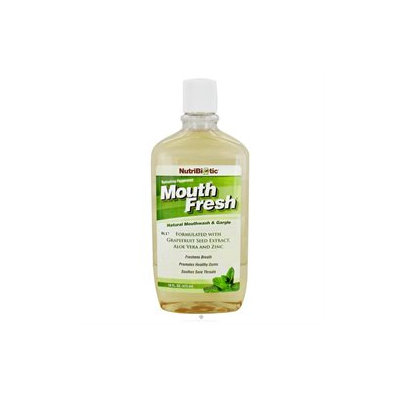 NutriBiotic Mouth Fresh Mouthwash Peppermint - 16 fl oz