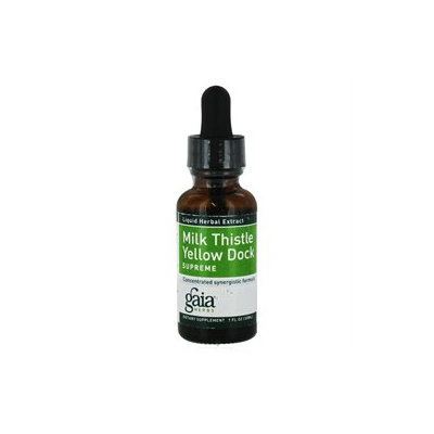 Gaia Herbs - Milk Thistle Yellow Dock Supreme - 1 oz.