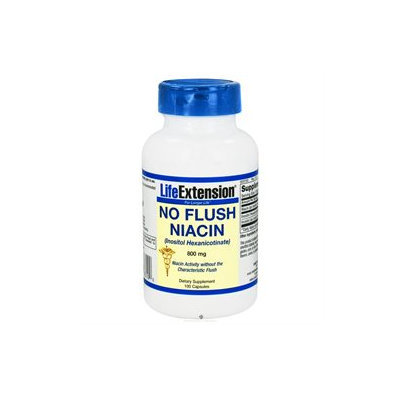 Life Extension - No Flush Niacin 800 mg. - 100 Capsules