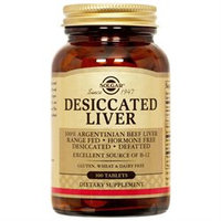 Solgar - Desiccated Liver - 100 Tablets