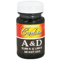 Carlson Laboratories Carlson Labs - Vitamin A & D/25000 IU & 1000 IU - 100 Softgels