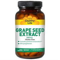 Country Life - Grape Seed Extract 100 mg. - 50 Vegetarian Capsules