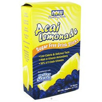 NOW Foods Acai Lemonade Stevia Drink Sticks, 12 ct