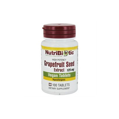 NutriBiotic, GSE Grapefruit Seed Extract 125 mg 100 tablets