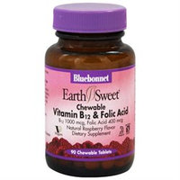 Bluebonnet Nutrition EarthSweet Chewable Vitamin B-12 & Folic Acid