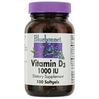 Bluebonnet Nutrition - Vitamin D3 1000 IU - 100 Softgels