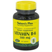 Nature's Plus - Vitamin B-6 Sustained Release 500 mg. - 60 Tablets