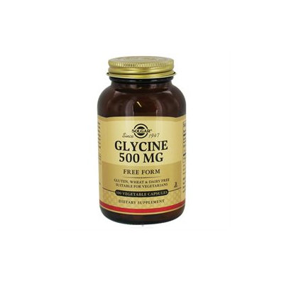Solgar Glycine - 500 mg - 100 Vegetable Capsules