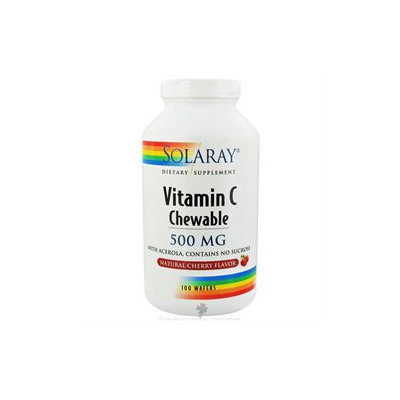 Solaray Vitamin C Chewable Natural Cherry - 500 mg - 100 Wafers