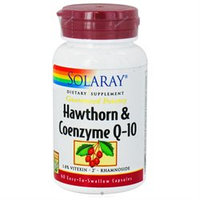 Solaray Hawthorn and Coenzyme Q10 Two Daily - 60 Capsules