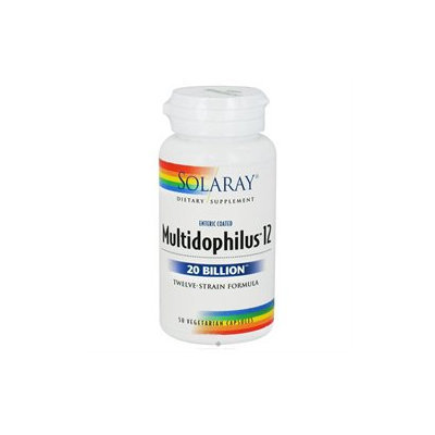 Solaray Multidophilus Freeze Dried - 10 billion microorganisms - 50 Vegetarian Capsules