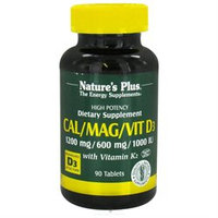 Nature's Plus Cal Mag Vitamin D3 with Vitamin K2 - 90 Tablets