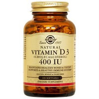 Solgar - Vitamin D3 Cholecalciferol 400 IU - 100 Softgels