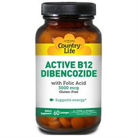 Country Life Active B-12 Dibencozide - 3000 mcg - 60 Sublingual Lozenges