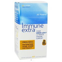Allera Health Products - Immune Extra All Natural with Proligna Pine Cone Extract - 60 Vegetarian Capsules