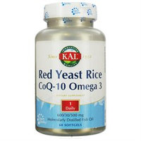 Kal Red Yeast Rice CoQ-10 Omega 3 - 60 Softgels