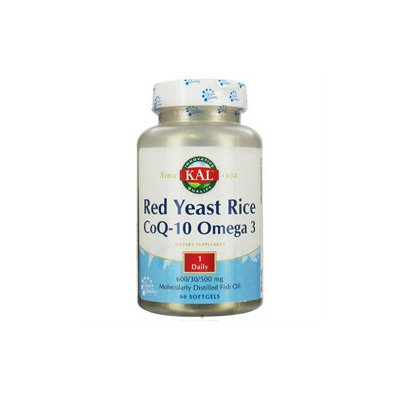 Kal Red Yeast Rice CoQ-10 Omega 3 - 60 Softgels