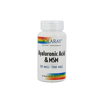 Solaray - Hyaluronic Acid & MSM - 30 Vegetarian Capsules