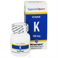 Superior Source Vitamin K1 - 100 mcg - 100 Instant Dissolve Tablets