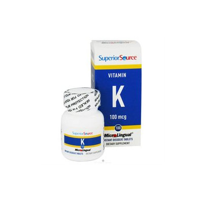 Superior Source Vitamin K1 - 100 mcg - 100 Instant Dissolve Tablets