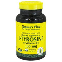 Nature's Plus - L-Tyrosine with Vitamin B-6 500 mg. - 90 Vegetarian Capsules