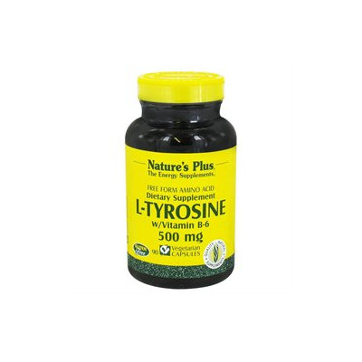 Nature's Plus - L-Tyrosine with Vitamin B-6 500 mg. - 90 Vegetarian Capsules