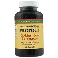YS Royal Jelly/Honey Bee Propolis Goldenseal Echinacea 700MG - 60 Capsules - Bee Products