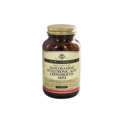Solgar - Glucosamine Hyaluronic Acid Chondroitin MSM (Shellfish-Free) Tablets.