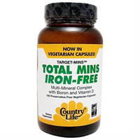 Country Life Total Mins Iron-Free - 150 Vegetarian Capsules